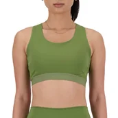 Bielizna sportowa damska - Biustonosz sportowy New Balance WB41046DEK - zielony - miniaturka - grafika 1