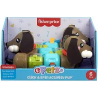 Zabawki interaktywne dla dzieci - Zabawka edukacyjna FISHER PRICE Pets Aktywizujący jamnik HTW91 - miniaturka - grafika 1