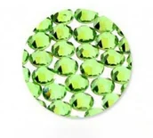 Ozdoby do paznokci - Cyrkonie do paznokci szklane SS10 Peridot 1440 szt paczka - miniaturka - grafika 1