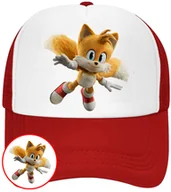 Czapki i chusty sportowe męskie - CZAPKA Z DASZKIEM SONIC DLA DZIECI NA LATO SIATKA CZERWONA BEJSBOLÓWKA - miniaturka - grafika 1
