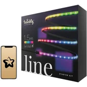 Systemy inteligentnych domów - Twinkly Twinkly Line - Adhesive + Magnetic LED Light Strip with 16 Million Colors - 1.5m Starter Kit TWL100STW-BEU - miniaturka - grafika 1