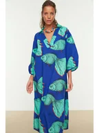 Sukienki - trendyol Sukienka w kolorze niebiesko-turkusowym - miniaturka - grafika 1