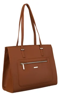 Duża torebka damska ze skóry ekologicznej - David Jones - Torebki damskie - miniaturka - grafika 1