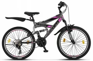 Rowery - Dziecięcy rower górski 24 MTB 21 biegów Stopka Stalowy Góral - miniaturka - grafika 1