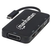 Kable USB - Manhattan VGA na HDMI konwerter plików video, czarny 152600 - miniaturka - grafika 1