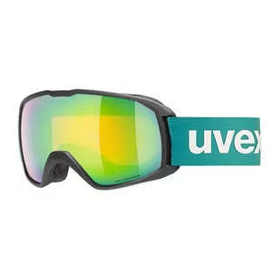 Gogle narciarskie Uvex Xcitd CV S2 black matt/green - ONE SIZE - Gogle narciarskie - miniaturka - grafika 1