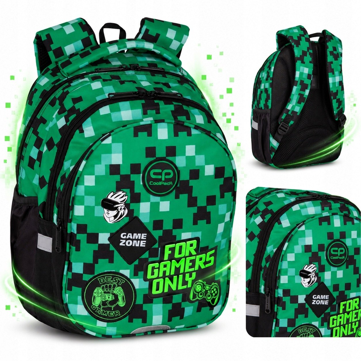 Plecak Szkolny Dla Chłopca Plecak Coolpack Wieloomorowy Dla Gracza Creeper