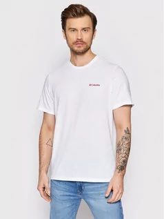 Koszulki męskie - Columbia T-Shirt High Dune Graphic 1934864 Biały Regular Fit - grafika 1
