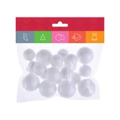 Zabawki kreatywne - Kule styropianowe, 20 sztuk - miniaturka - grafika 1
