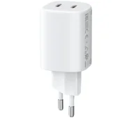 Ładowarki do telefonów - Xiaomi Nano Turbo Charging 2x USB-C 45W Biały - miniaturka - grafika 1