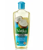 Olejki do ciała i włosów - Dabur Olejek KOKOSOWY do włosów z RYCYNĄ i HENNĄ 200ml Vatika Grube i Gęste Włosy - miniaturka - grafika 1