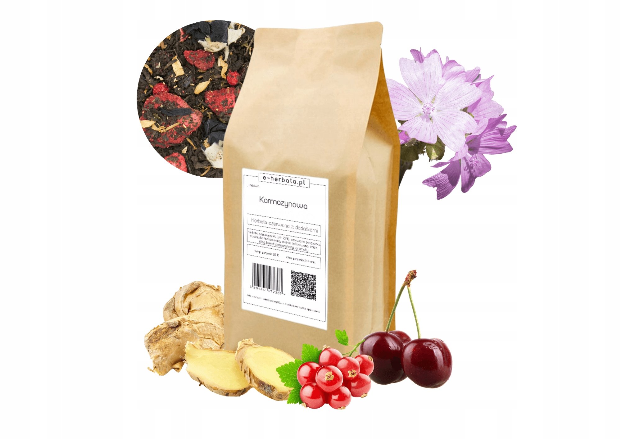 Wyjątkowa herbata czerwona liściasta Karmazynowa