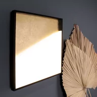 Lampy ścienne - Eco-Light Kinkiet LED Vista, złoty/czarny, 30 x 30 cm - miniaturka - grafika 1