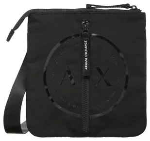 Armani Exchange Męskie body Antigua, Sustainable, Zip Around Crossbody, czarne, czarny - Torby męskie - miniaturka - grafika 1
