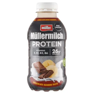 Müller Müllermilch Protein Napój mleczny o smaku czekoladowo-bananowym 400 g - Mleko - miniaturka - grafika 1