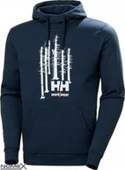 Bluzy męskie - Helly Hansen Bluza Helly Hansen Graphic Hoodie Navy Melange - miniaturka - grafika 1