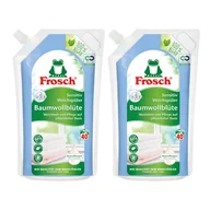 Środki do prania - 2x Płyn do płukania FROSCH Cotton Blossom Sensitive Fabric Softener 1L - miniaturka - grafika 1