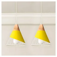 Lampy sufitowe - Lampa wisząca w stylu vintage, industrialny plafon metalowy, nowoczesny żyrandol z żarówką, lampa wisząca do jadalni, kawiarni, ciepłe światło 3000 K - miniaturka - grafika 1