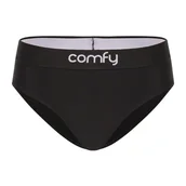 Bielizna sportowa damska - COMFYBALLS Majtki damskie BRIEFS COMFY Pitch Black - miniaturka - grafika 1