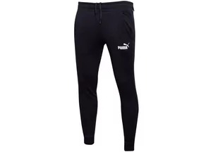 Puma  Spodnie Męskie Dresowe Bawełniane Ess Slim Pants Fl Black 586748 01 Xxl - Spodnie męskie - miniaturka - grafika 1