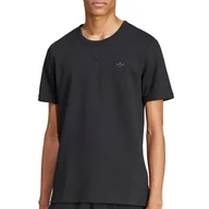 Koszulki męskie - Koszulka adidas Originals Trefoil Essentials Waffle IW5804 - czarna - miniaturka - grafika 1