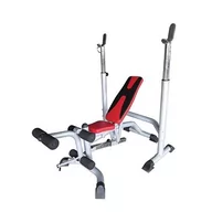 Ławki treningowe - Wielofunkcyjna ławka treningowa do ćwiczeń z uchwytami pod sztangę BAUER FITNESS CFA-199 - miniaturka - grafika 1