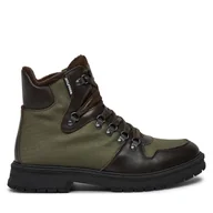Botki męskie - Trzewiki Tommy Hilfiger Hilfiger Warm Cordura Mix Boot FM0FM05180 Zielony - miniaturka - grafika 1