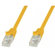 Kable miedziane - Techly ICOC CCA5U-030-YET kabel sieciowy Żółty 3 m Cat5e U/UTP (UTP) ICOC CCA5U-030-YET - miniaturka - grafika 1
