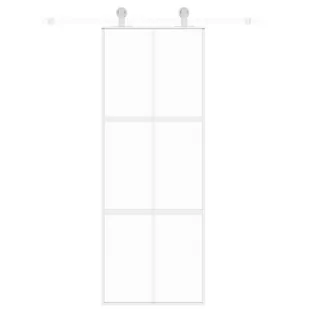 Drzwi przesuwne, złote, 76x205 cm, szkło hartowane i aluminium 8721012120501 - Drzwi wewnętrzne - miniaturka - grafika 4