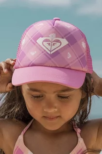 Czapki dla dzieci - Roxy czapka dziecięca kolor różowy wzorzysta - grafika 1