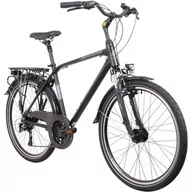 Rowery - Rower trekkingowy INDIANA X-Road 3.0 M19 28 cali Vee Rubber męski Czarno-brązowy - miniaturka - grafika 1