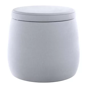 Puf Candy Jar, srebrzysty szary, ø40, wys. 40 cm, Posh Velvet - Pufy i podnóżki - miniaturka - grafika 1