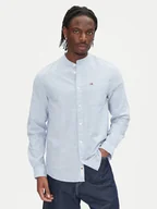 Koszule męskie - Tommy Jeans Koszula DM0DM20876 Niebieski Regular Fit - miniaturka - grafika 1