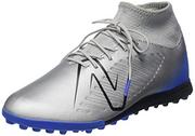 Piłka nożna - New Balance Unisex TEKELA V4 Magique TF buty piłkarskie, srebrne/jasne Lapis/czarne, 6,5 UK - miniaturka - grafika 1