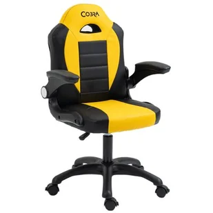 Fotel COBRA Junior Pro Żółto-czarny - Fotele gamingowe - miniaturka - grafika 1