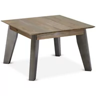 Ławy i stoliki kawowe - Ibbe Design Kwadratowy Stolik Kawowy Malaga Stolik do Salonu Stolik Pomocniczy do Sypialni, Brązowy, Drewno (Akacja), z Nogami z Litego Drewna, 70x7.. - miniaturka - grafika 1