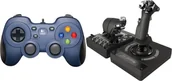 Kontrolery gier na PC - Pad Logitech F310 G-Series Niebieski 940-000138 + G X56 Hotas 945-000059 - miniaturka - grafika 1