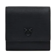 Portfele - Mały Portfel Damski PINKO Flap Wallet PE 25 PCPL 104355 A29P Czarny - miniaturka - grafika 1