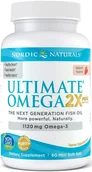 Suplementy naturalne - Ultimate Omega 2X Mini, 1120mg Strawberry - 60 mini softgels NORDIC NATURALS - miniaturka - grafika 1