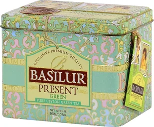 Basilur Herbata zielona liść Basilur Present Green 100g - Herbata - miniaturka - grafika 1