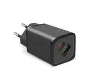 Ładowarki do telefonów - SBS NanoTube GaN PD 1XUSB-C 1XUSB-A 65W Czarny - miniaturka - grafika 1