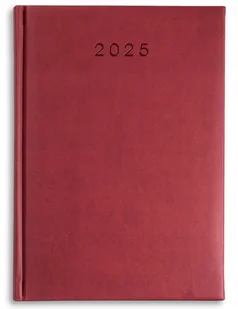 KALENDARZ książkowy A4 terminarz DZIENNY 2025 BORDOWY Tury - Kalendarze - miniaturka - grafika 1