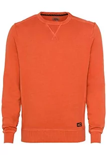 camel active - Męska bluza z okrągłym dekoltem (5F04-409347), pomarańczowy, XXL - Bluzy męskie - miniaturka - grafika 1