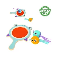 Zabawki i gry sportowe - WOOPIE GREEN Gra na Rzepy CATCH BALL Zręcznościowa Paletka + 2 Piłki Rybki - miniaturka - grafika 1
