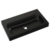 Umywalki - Umywalka MILET Granitowa gold black 35 x 61 x 9 cm - miniaturka - grafika 1