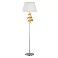 Lampy stojące - Candellux DENIS Lampa podłogowa Chrom/zloty 1x60W E27 51-23506 - miniaturka - grafika 1