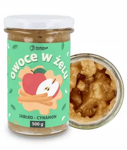 KruKam Frużelina Owoce w żelu Jabłko z cynamonem 500g - Dżem - miniaturka - grafika 1