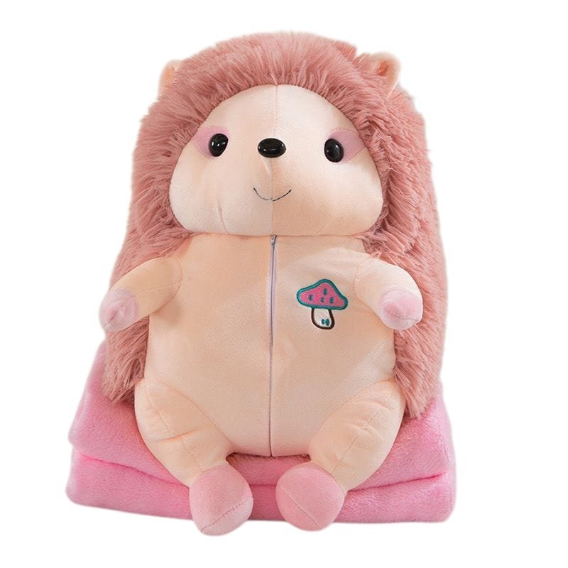 Pluszowy Jeżyk Komfort 3w1 - Maskotka, Poduszka i Kocyk