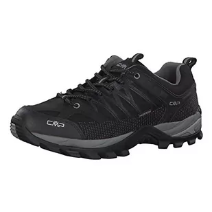 CMP Męskie buty trekkingowe Rigel Low Trekking Wp Walking, Nero-Grey, 49 EU - Buty trekkingowe męskie - miniaturka - grafika 1