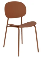 Krzesła - Minimalistyczne brązowe krzesło z metalowymi nogami Z2-R48 - miniaturka - grafika 1